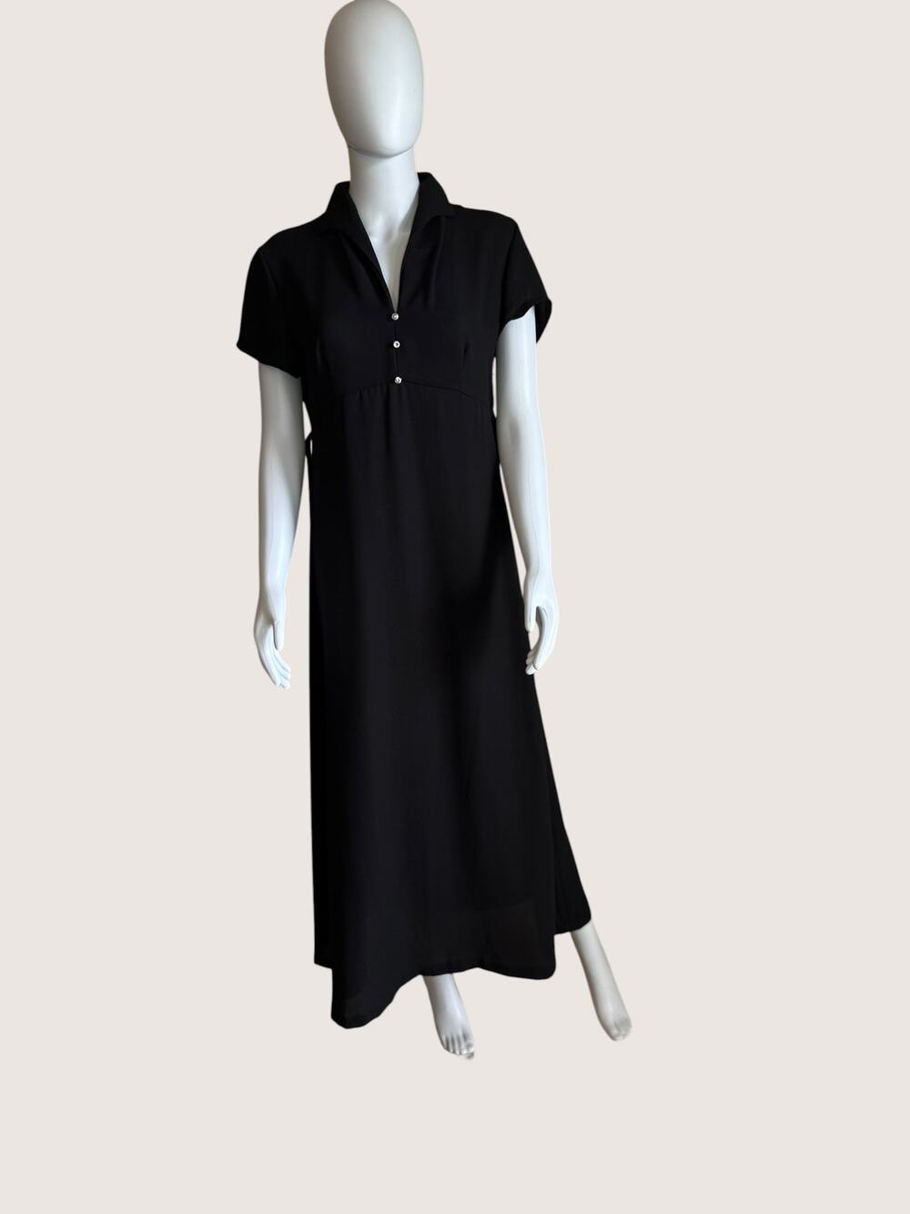 Vintage Esprit Rhinestone Button Maxi Dress - Sz M